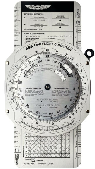 ASA E6B aluminium flight computer