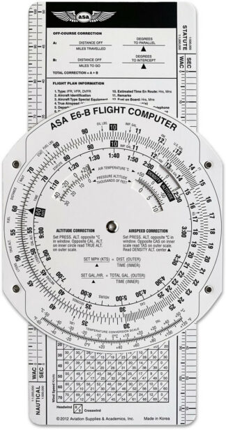ASA "paper" E6B flight computer