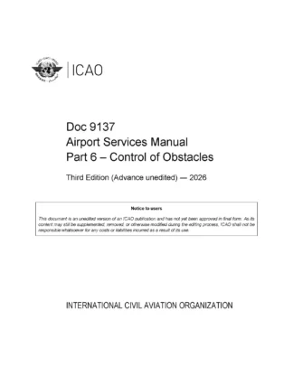 ICAO DOC 9137 Part 6