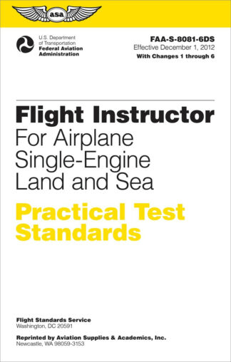 Practical Test Standards Flight Instructor Airplane (Single Engine Land & Sea)