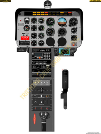 Bell 206B Cockpit Poster