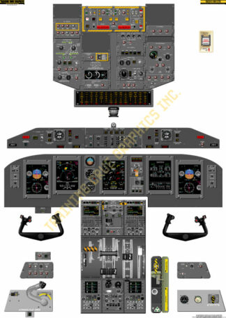 Bombardier Dash 8 400 Cockpit Poster