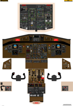 ATR 42 Cockpit Poster