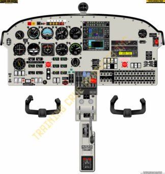 Piper PA44 Seminole 2000 Cockpit Poster