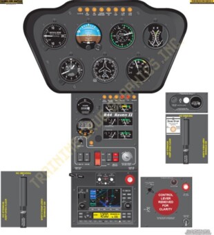 Robinson R44 Raven II Cockpit Poster
