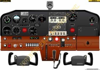 Cessna C152 cockpit poster