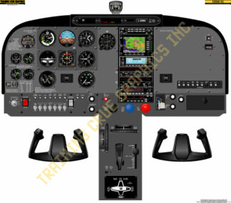 Cessna C182 cockpit poster