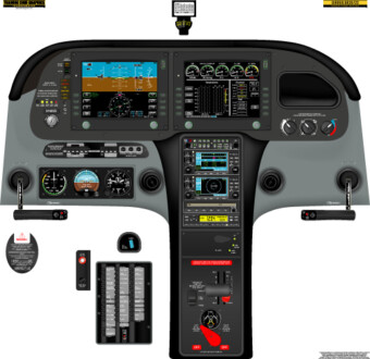 Cirrus SR20/22 cockpit poster