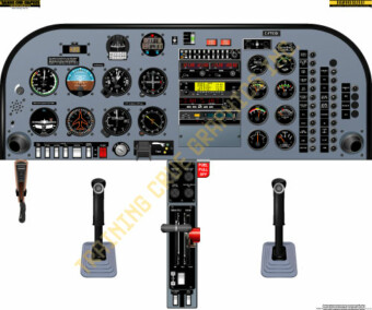Diamond DA20 Katana cockpit poster