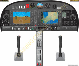 Diamond DA42 TwinStar 24" cockpit poster