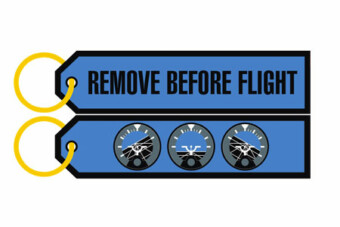 Key ring - Remove Before Flight, Artificial Horizon