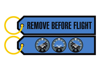 Key ring - Remove Before Flight, Artificial Horizon
