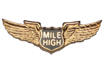 3-D Pin - Mile High Wings