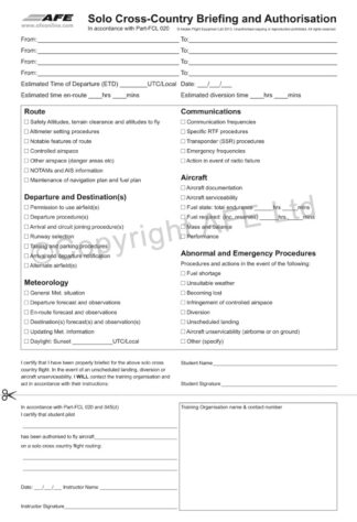 Flight School Record Keeping Supplies