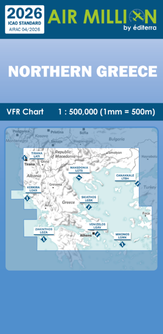 Air Million Greece Northern 2026 VFR Chart
