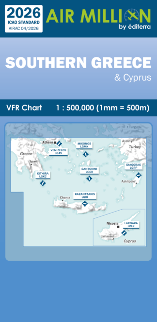Air Million Greece Southern 2026 VFR Chart