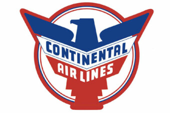 Iron-on Badges - Continental Airlines Retro