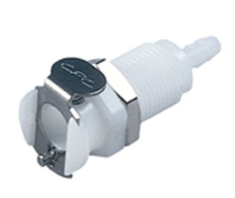 Mountain High Fitting Bulkhead CPC plastic no check valve