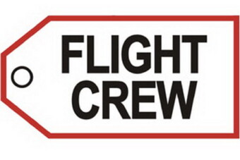 Baggage tags - Flight Crew White