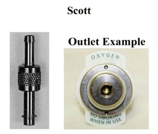 Built-in oxygen system connectors