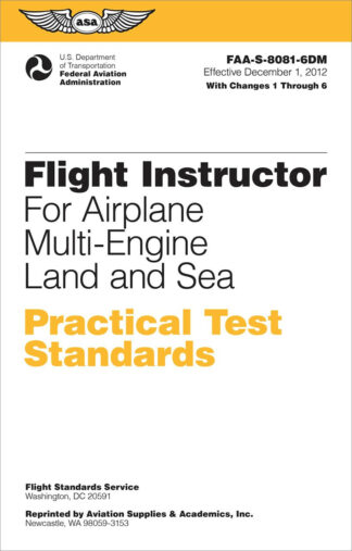 Practical Test Standards Flight Instructor Airplane (Multi Engin