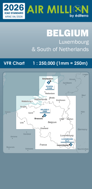 Air Million Belgium 2026 VFR Chart