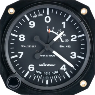 Winter 80mm 3-pointer 10,000m/20,000ft altimeter