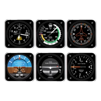 6-Piece Square Acrylic Instrument Coaster Set