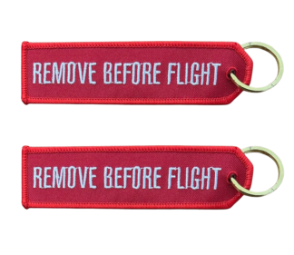 Key ring – Remove Before Flight