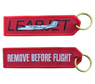 Key ring – Remove Before Flight, Learjet